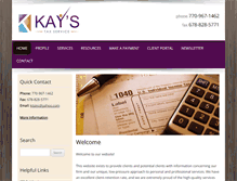 Tablet Screenshot of kaystaxservice.com